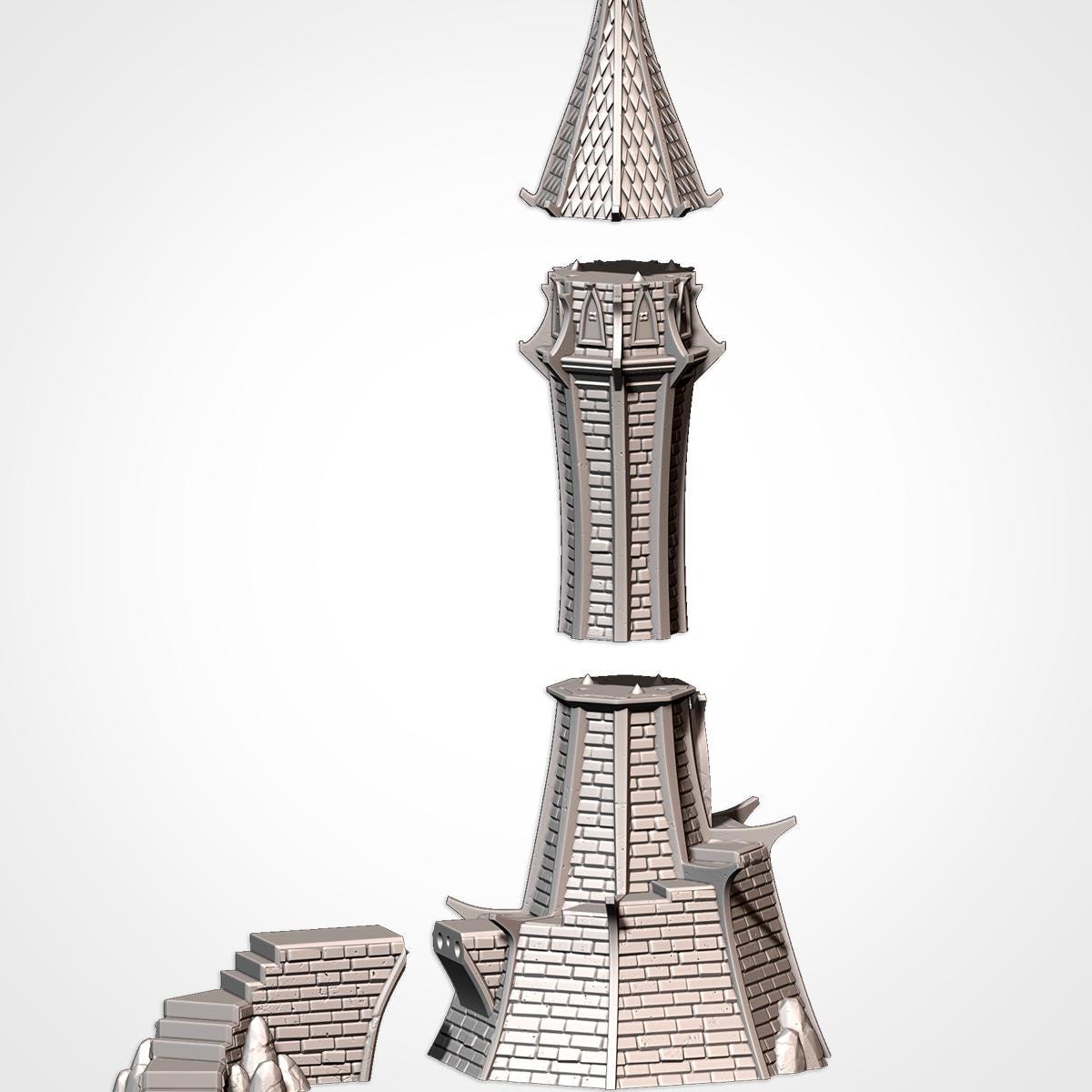 Elven Buildings | Modular Elven Village Terrain | 28/32mm RPG Dnd ...