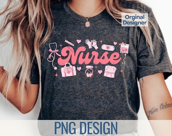 Infirmière de la Saint-Valentin PNG, joli design d'agent de santé (téléchargement numérique)