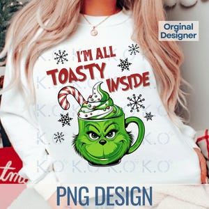 Funny Grinch Christmas png, retro shirtontwerp (digitale download)