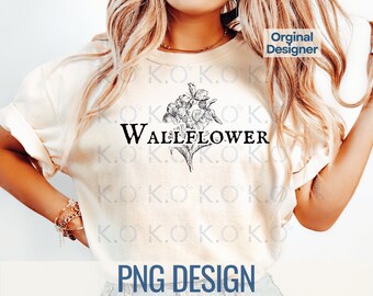 Wallflower PNG Design, Book Lover Gift (Digital Download)