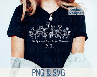 Physical Therapy Floral PT Svg PT Png Sublimation Digital Download - Etsy