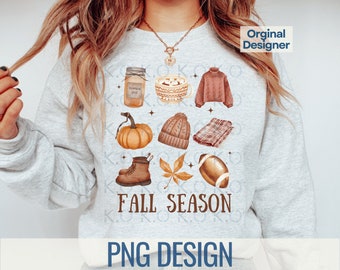 Herbst Saison PNG Design, Herbst Grafiken (Digitaler Download)