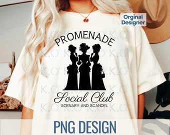 Lady Whistledown PNG, Promenade Social Club Design (Digital Download)