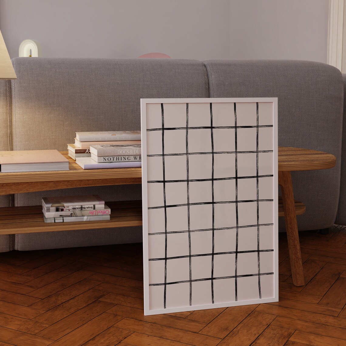 Black and White Line Art Black Lines Wall Art Modern Etsy