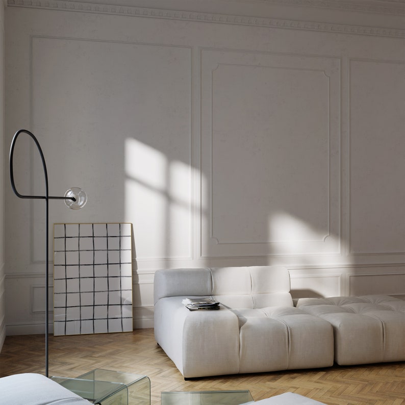 Black and White Line Art Black Lines Wall Art Modern Etsy