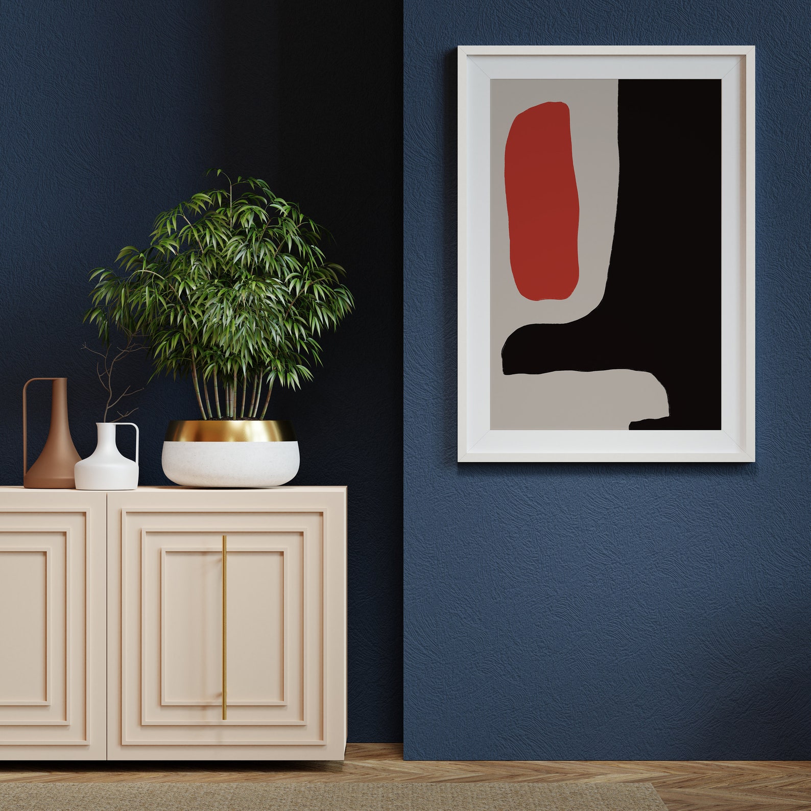 Black and Red Abstract Art Prints Modern Home Decor Etsy