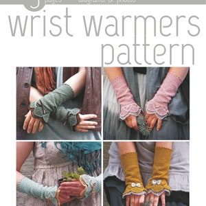 CROCHET PATTERN very romantic lacy layered wrist warmers