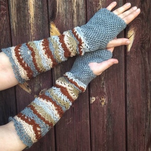 Crocheted, Very Long, Openwork, Lacy, Mittens, Fingerless Gloves, Arm Warmers, Romantic Gloves, Autumn Addition, Crocheted Arm Warmers