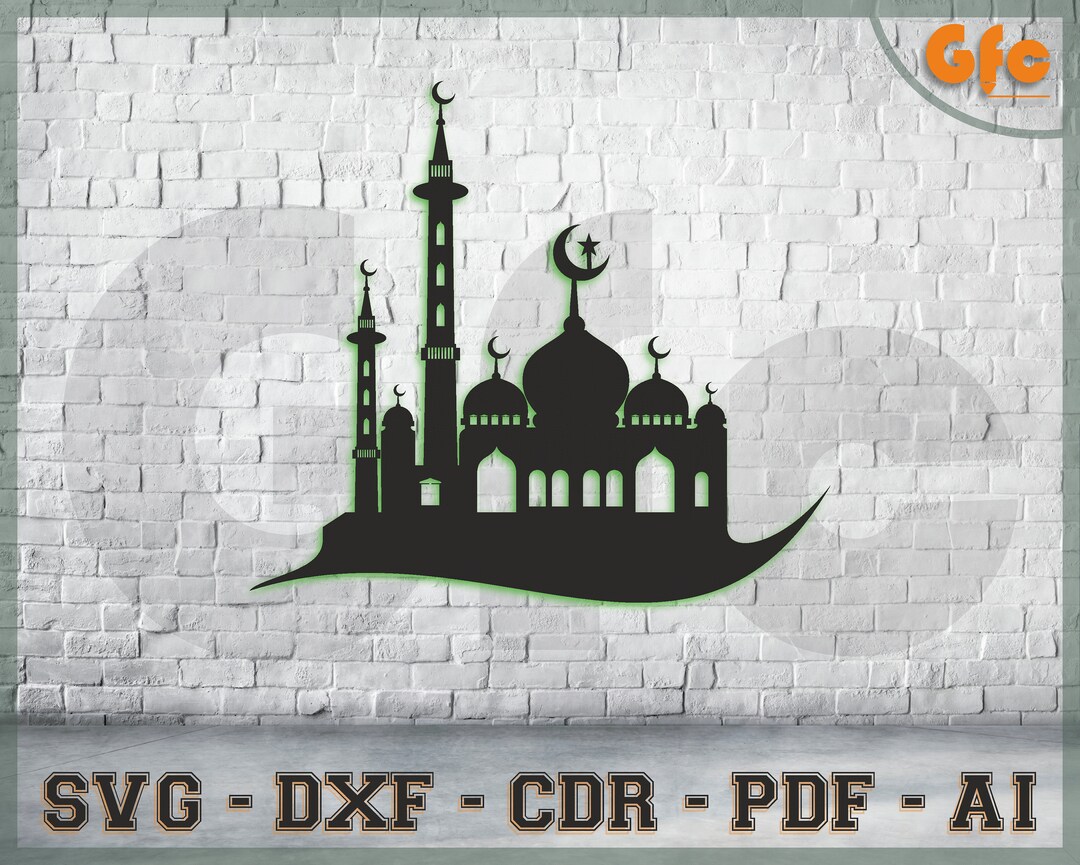 Mosque Islamic Wall Art Mosque Corner Ornament Mosque Etsy