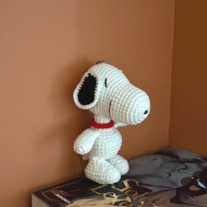 Portachiavi all'uncinetto di Snoopy