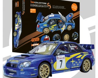 Maqueta a escala 1:8 del Subaru Impreza WRC 2003 de IXO – Coche campeón del mundo de rally – Maqueta a gran escala con gran nivel de detalle – Artículo de coleccionista – Coche de rally