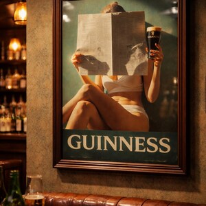 Vintage Guinness-affisch – Utskrivbar väggkonst bild 3