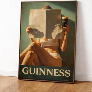 Vintage Guinness-affisch – Utskrivbar väggkonst bild 2