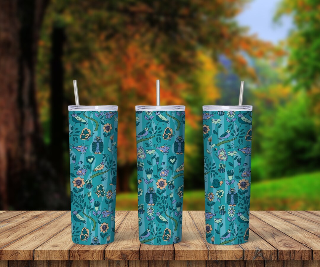 Owl Tumbler Design 20 Oz Skinny Tumbler Design Sublimation Etsy