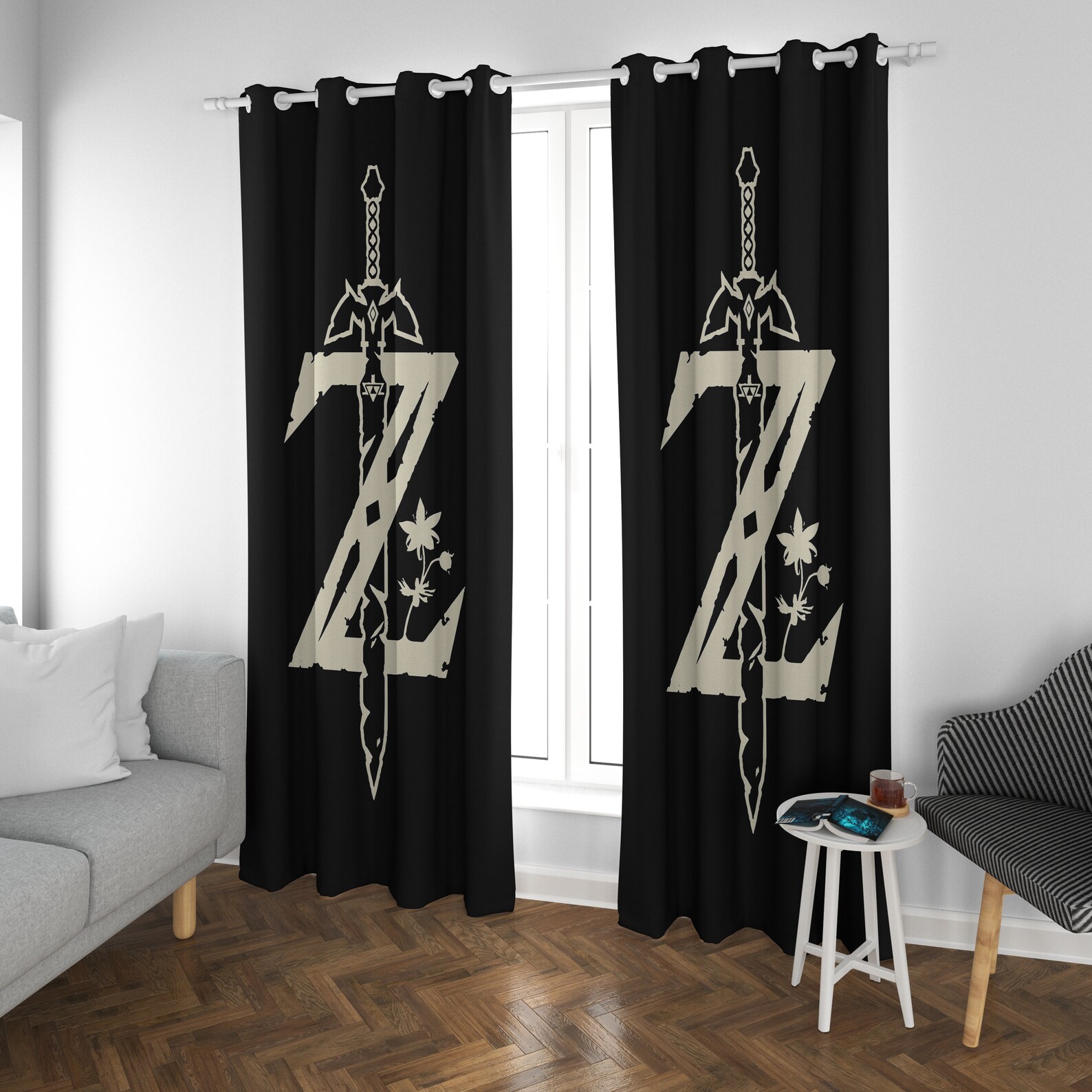 Zelda Game Curtain Game Art Decor Custom Gaming Curtain Etsy Australia