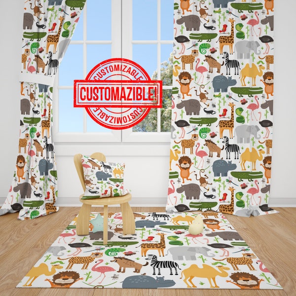 Nursery Curtain Etsy