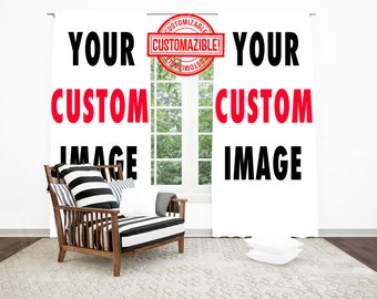 Design Your Own Curtain, Put Your Image on Curtain, Custom Room Curtain, Birthday Gift, Home Decor Personalized Gift,Christmas Gift