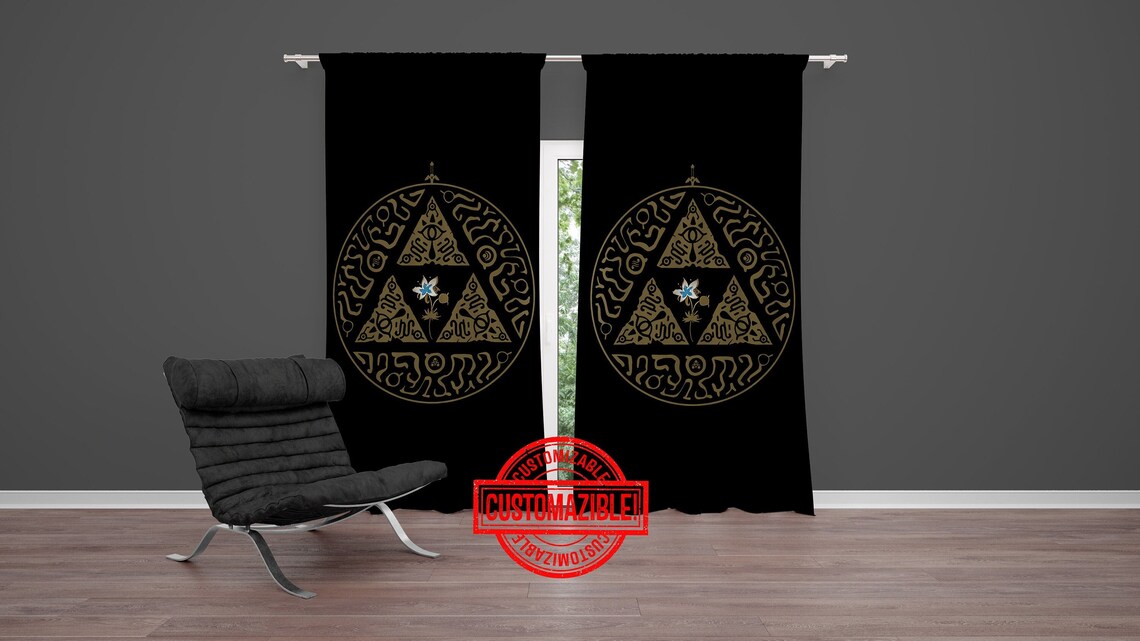 Zelda Curtain Custom Legend of Zelda Curtain Game Room Etsy