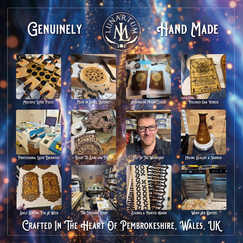 Keltischer Baum des Lebens Wandbehang • Wicca & Pagan Altar Dekoration • Handgefertigte spirituelle Kunst Bild 14