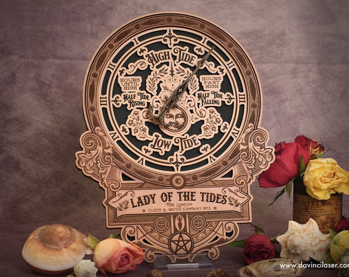 Universal Tide Clock in a Vintage Victorian Style Wall Hanging for All