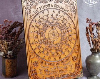 The Pendula Oraculum • Handcrafted Victorian Style Pendulum Divination Board • Made in Pembrokeshire