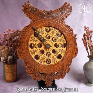 Relógio Lunar e Lunarium: Calendário Lunar exclusivo para decoração pagã e wiccana e presentes espirituais.