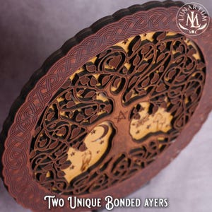 Keltischer Baum des Lebens Wandbehang • Wicca & Pagan Altar Dekoration • Handgefertigte spirituelle Kunst Bild 9