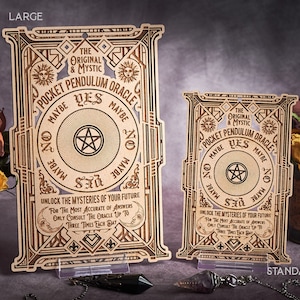 Bellissime tavole a pendolo / tavole da rabdomante / tavole da strega - Stile vittoriano vintage - Ottieni entrambe le dimensioni! - Regalo da strega - Decorazione pagana wicca