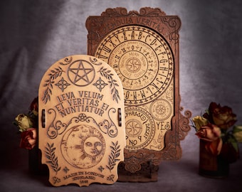 Beautiful Wooden Pendulum Board - Vintage Victorian Divination Tools - Ouija Spirit Boards - A Stunning Piece of Witchy and Pagan Decor