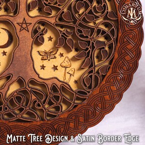 Keltischer Baum des Lebens Wandbehang • Wicca & Pagan Altar Dekoration • Handgefertigte spirituelle Kunst Bild 7