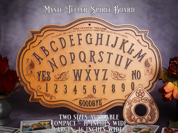 Victorian Style Ouija Board - Spirit Board - Talking Board and Planchette - Beautiful Witchy Decor & Altar Tool - Two Sizes Available