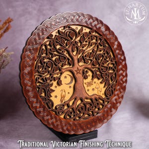 Keltischer Baum des Lebens Wandbehang • Wicca & Pagan Altar Dekoration • Handgefertigte spirituelle Kunst Bild 2