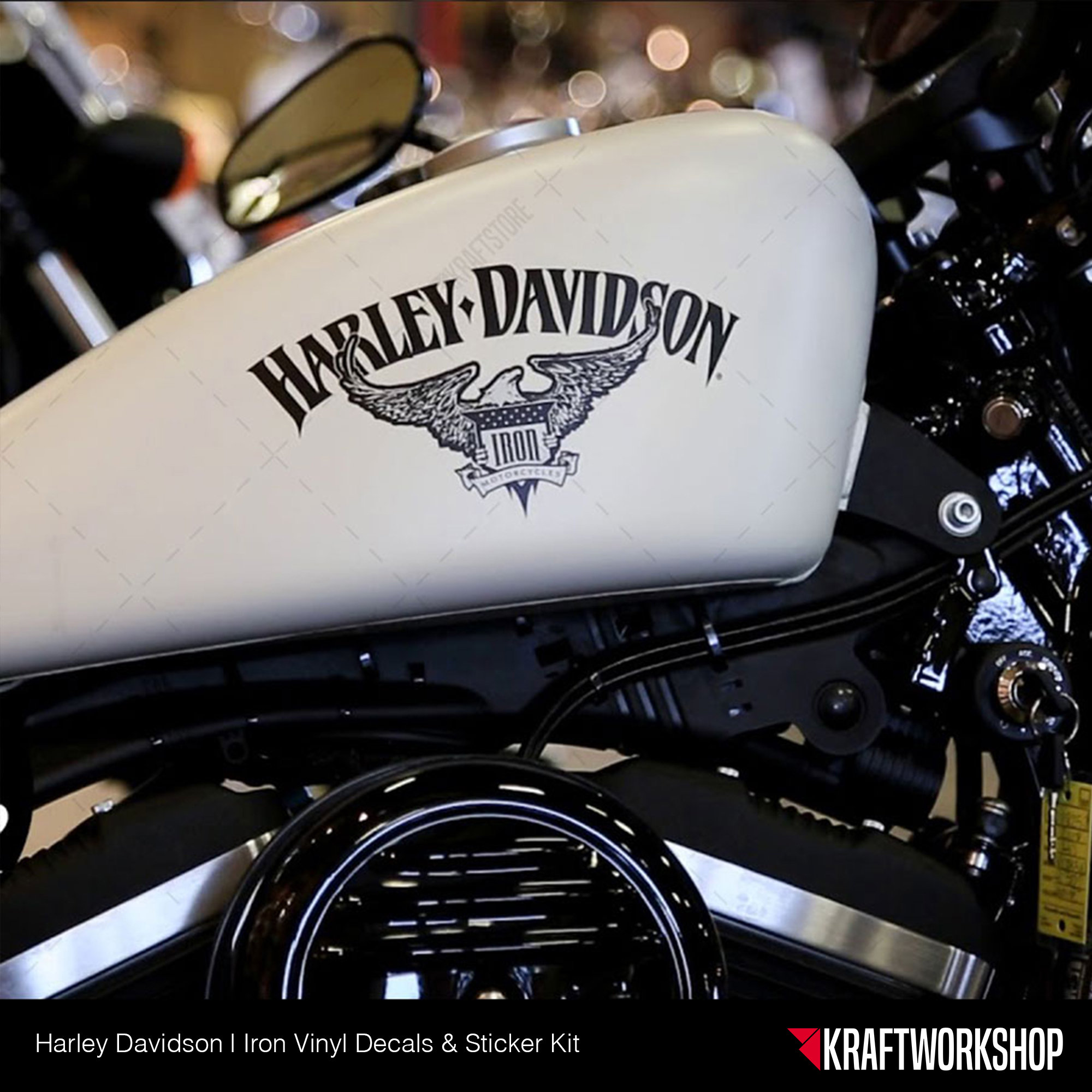 Harley Iron Vinyl Decals & Sticker Set Etsy