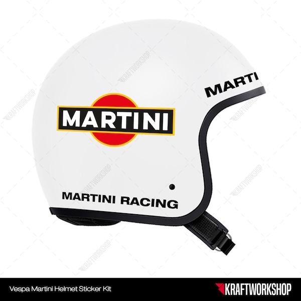 Martini Helmet Sticker Kit / Martini Racing Stickers