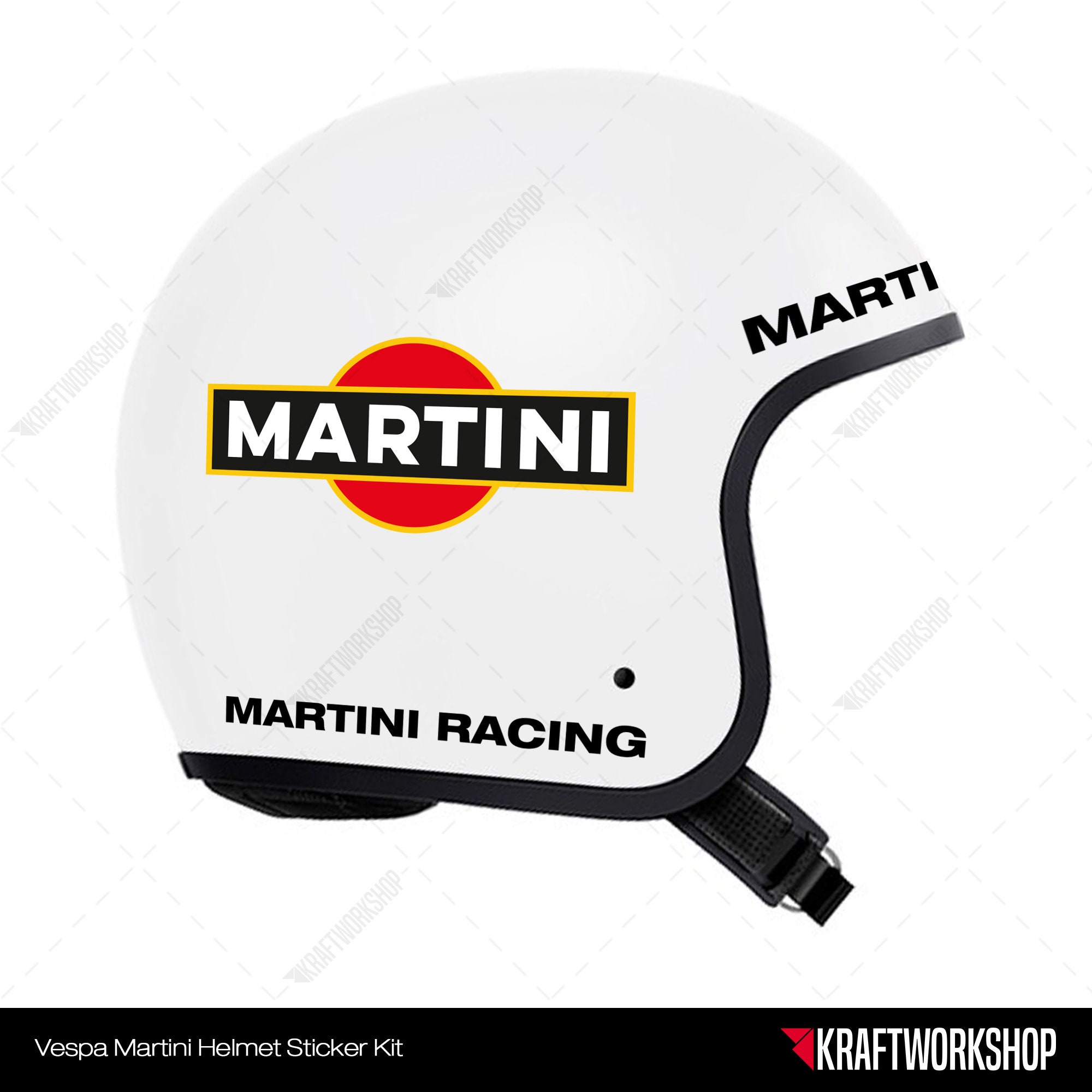 Martini Motorrad - Aufkleber Set