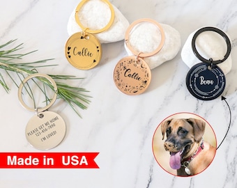 Dog Cat Tag Collar Tag Personalized - Cat Tag Custom Cat Collar Tag Cat ID Tag Dog ID Tag Dog Name Tag Engraved Pet Tag Cat Name Tag