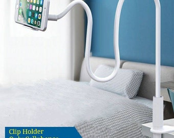 Creative Lazy Phone Holder Personalized Gooseneck Mount Flexible Arm 360 Adjustable Clip Compatible with Most Cell Phone Holder