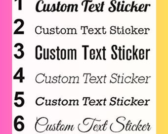 Vinyl decals, any size made to order