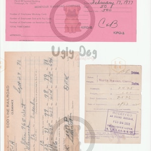 Digital Download Vintage Railroad Ephemera UDC2