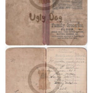 Digital Download 1927 Family Groceries Book UDC003