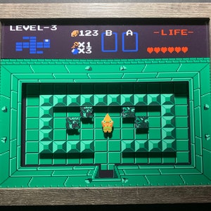 NES The Legend of Zelda “The Manji” 3D Shadow Box (8 x 10)