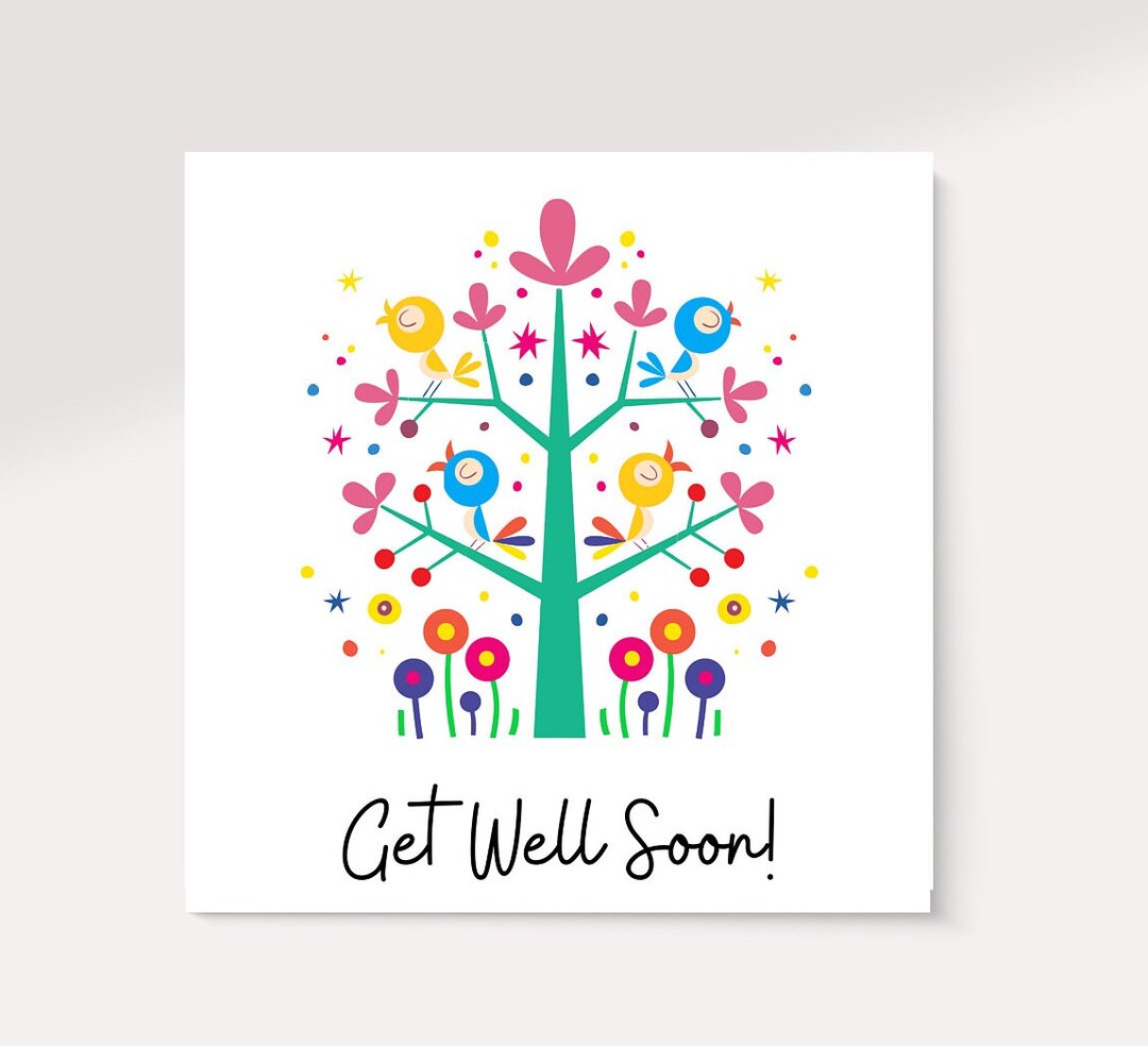 Get Well Soon Card, Thinking of You Card - Personalised Card, Get Well ...