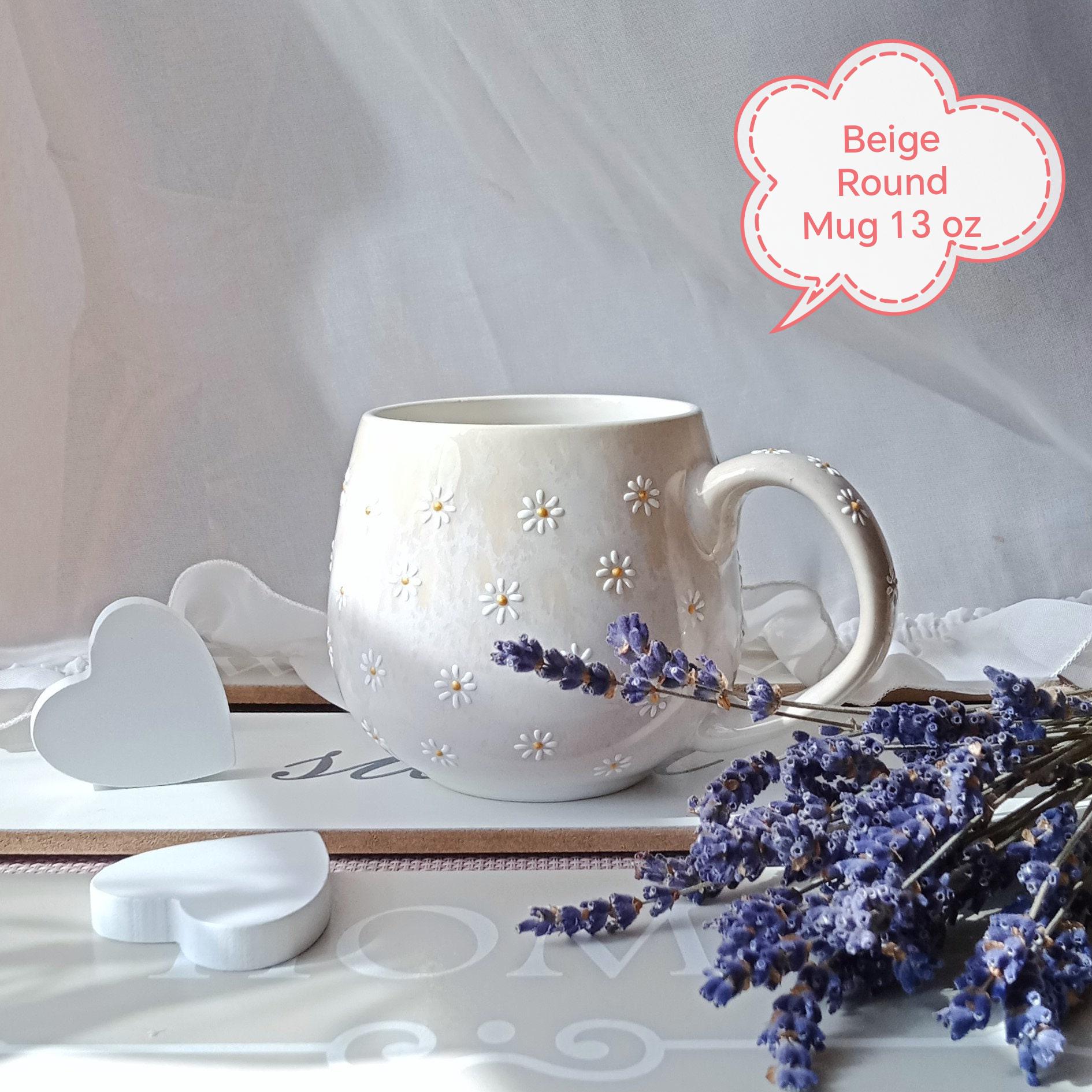 Gobelet En Verre 16 Oz Motif Marguerite – Avec Couvercle Bambou Et Paille, Cadeau Tendance - 11