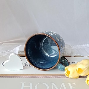 Daisy mug | Cozy coffee cup | Flower cappuccino ceramic mug | Cute daisy pottery| Hand painted tea cup| Tasse céramique| Floral gift for her image 10
