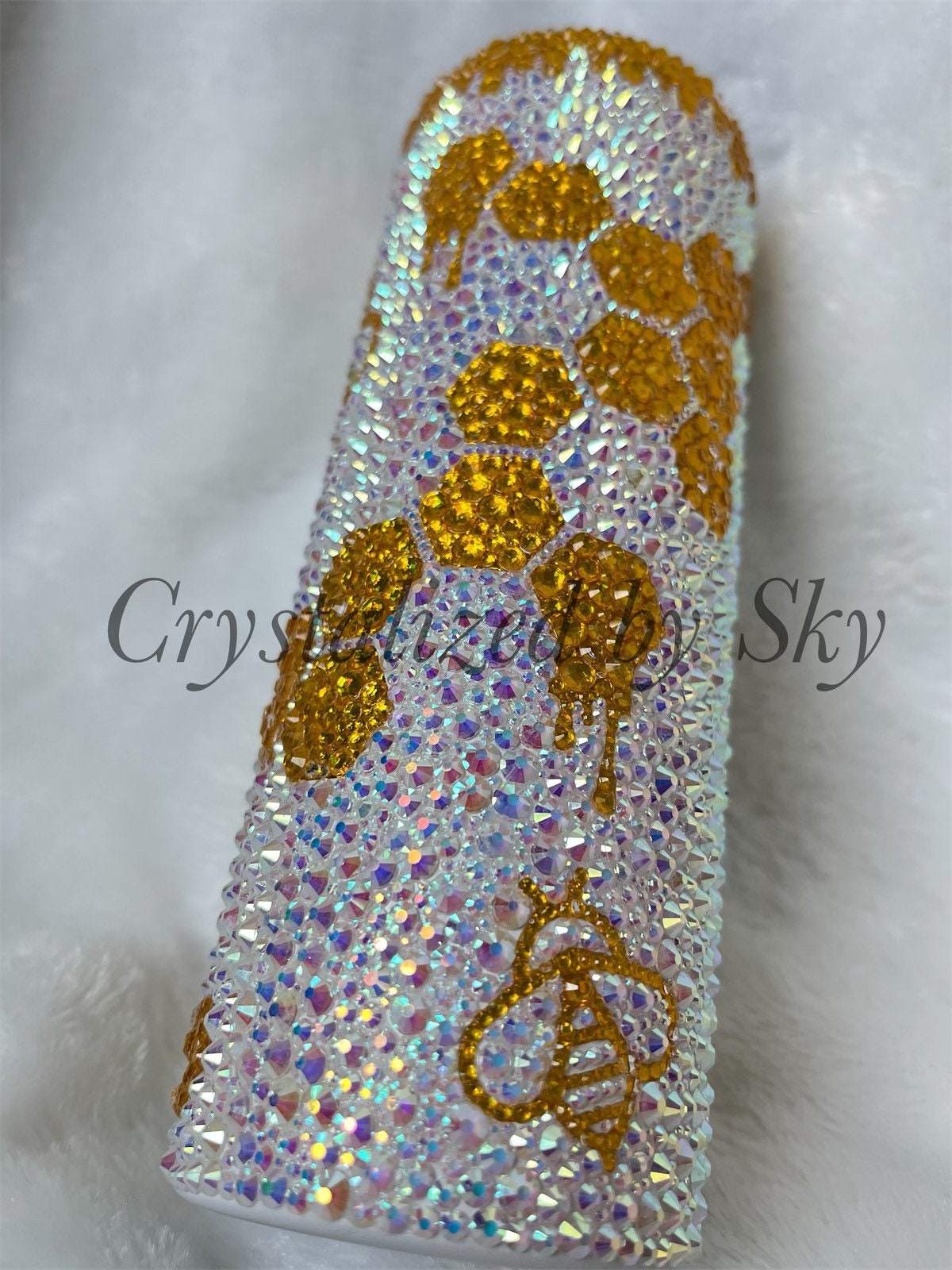 Honeycomb/bumblebee Crystalized 20oz Tumbler - Etsy
