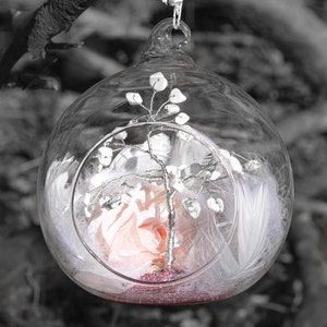 White Howlite Crystal Tree Bauble - Handcrafted Crystal Tree - Birthday Gift