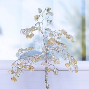 Citrine Crystal Gemstone Tree - Handcrafted Crystal Tree - Birthday Gift - Healing Crystals