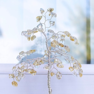 Citrine Anniversary Crystal Gemstone Tree - 13th Anniversary - Handcrafted Crystal Tree - Birthday Gift - Healing Crystals