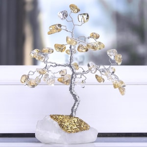 Citrine Anniversary Crystal Gemstone Tree - 13th Anniversary - Handcrafted Crystal Tree - Birthday Gift - Healing Crystals