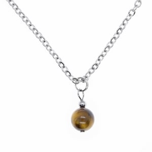 Tigers Eye Crystal Gemstone Necklace - Healing Crystals - Gifts for Her - Handcrafted